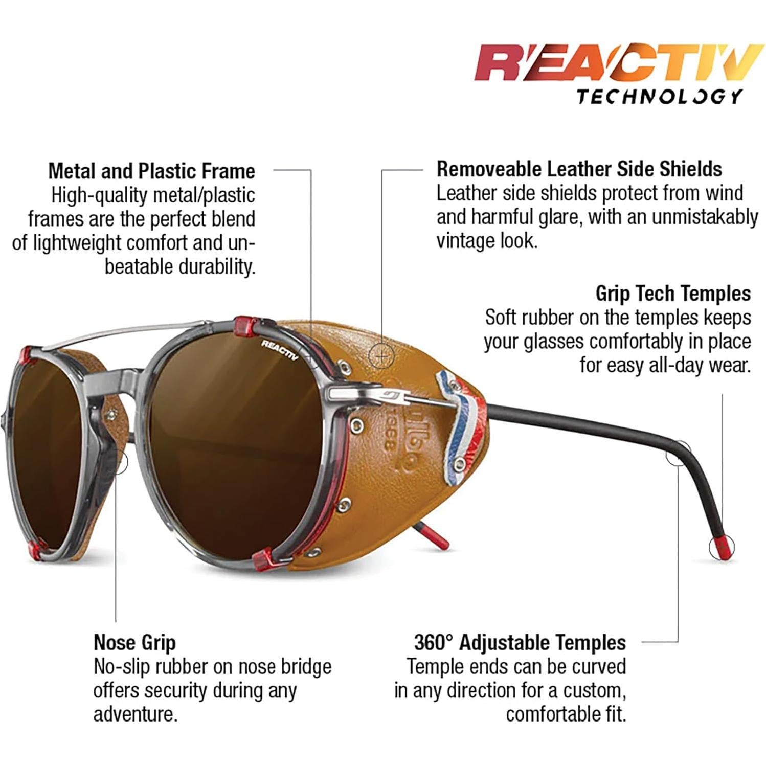 Gafas de sol Julbo Legacy fotocromáticas 51mm con protectores