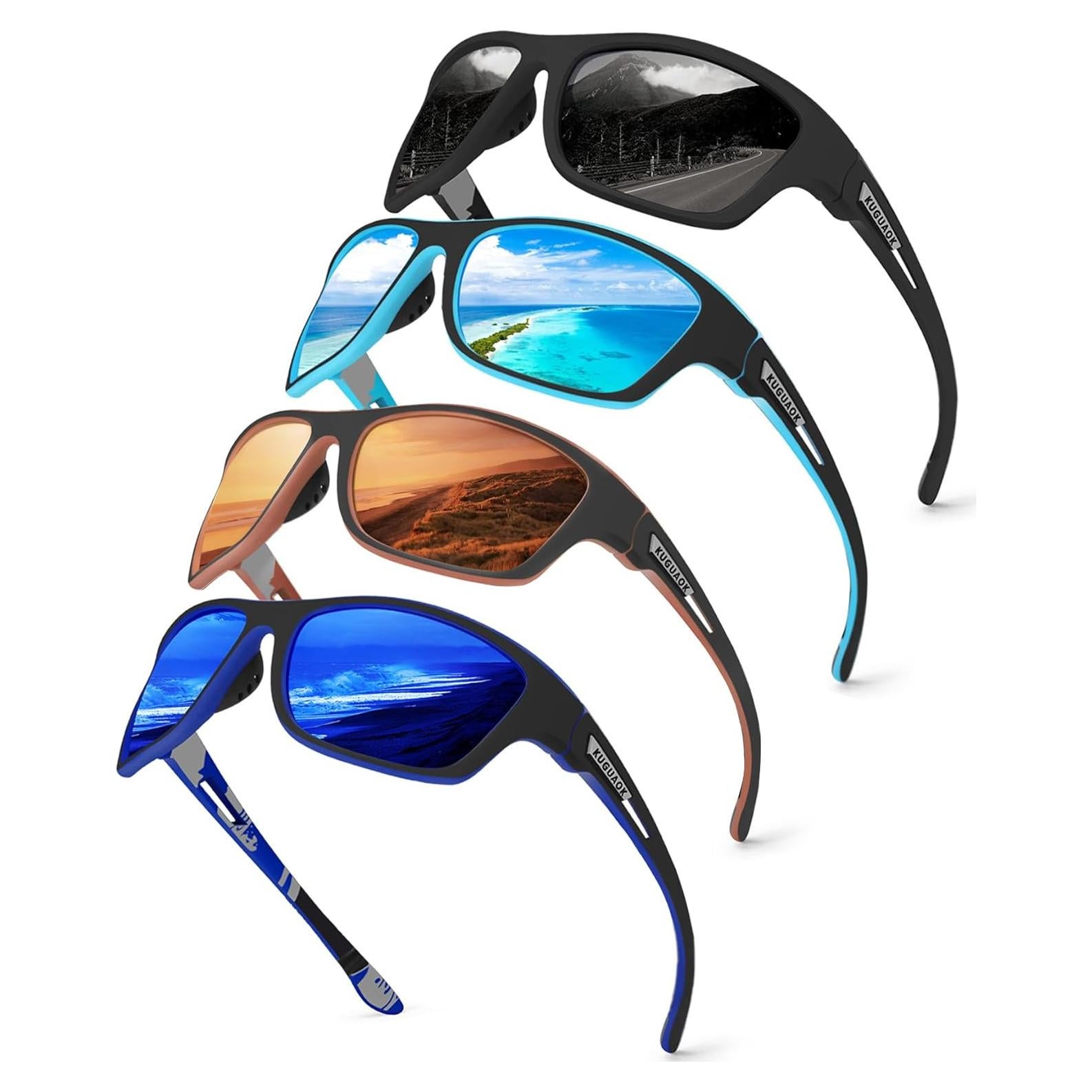 Gafas de Sol Polarizadas KUGUAOK para Hombres 100% UV