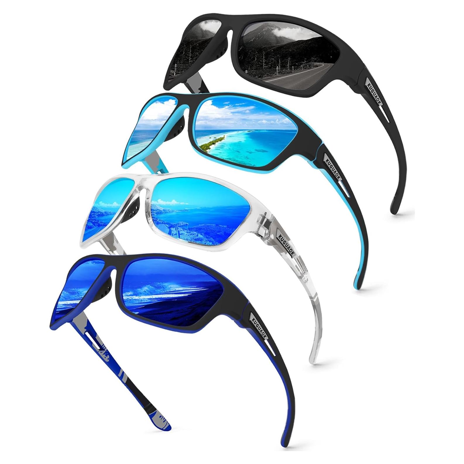 Gafas de Sol Polarizadas KUGUAOK para Hombres 100% UV