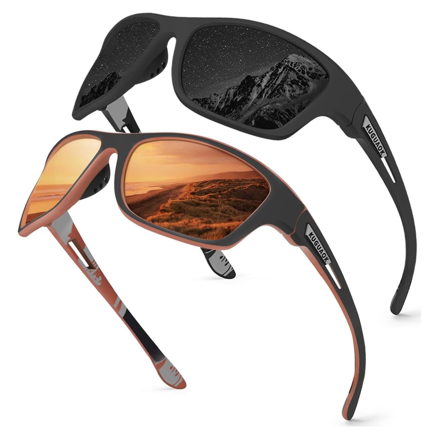 Gafas de Sol Polarizadas KUGUAOK para Hombres 100% UV
