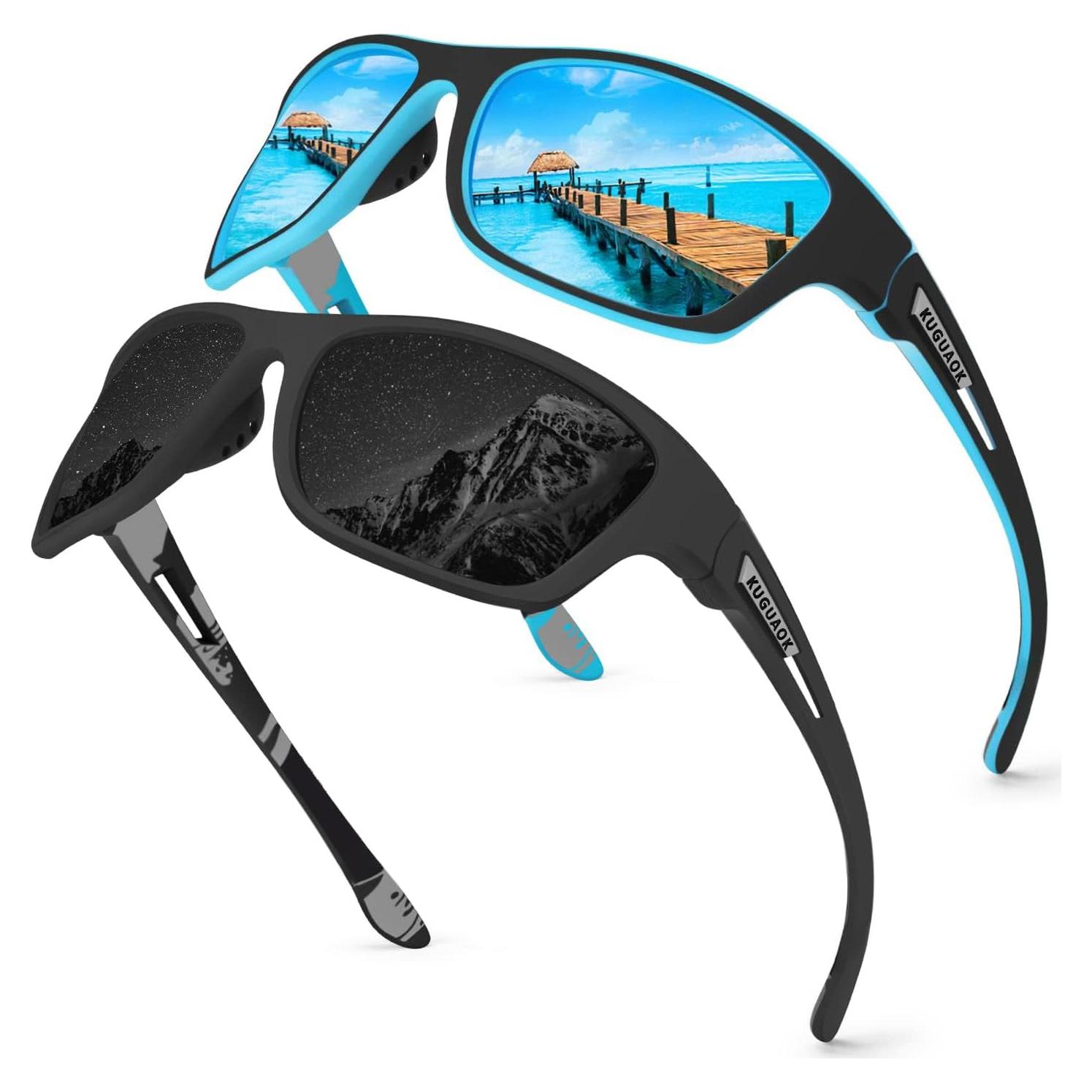 Gafas de sol KUGUAOK polarizadas para hombres 100% UV