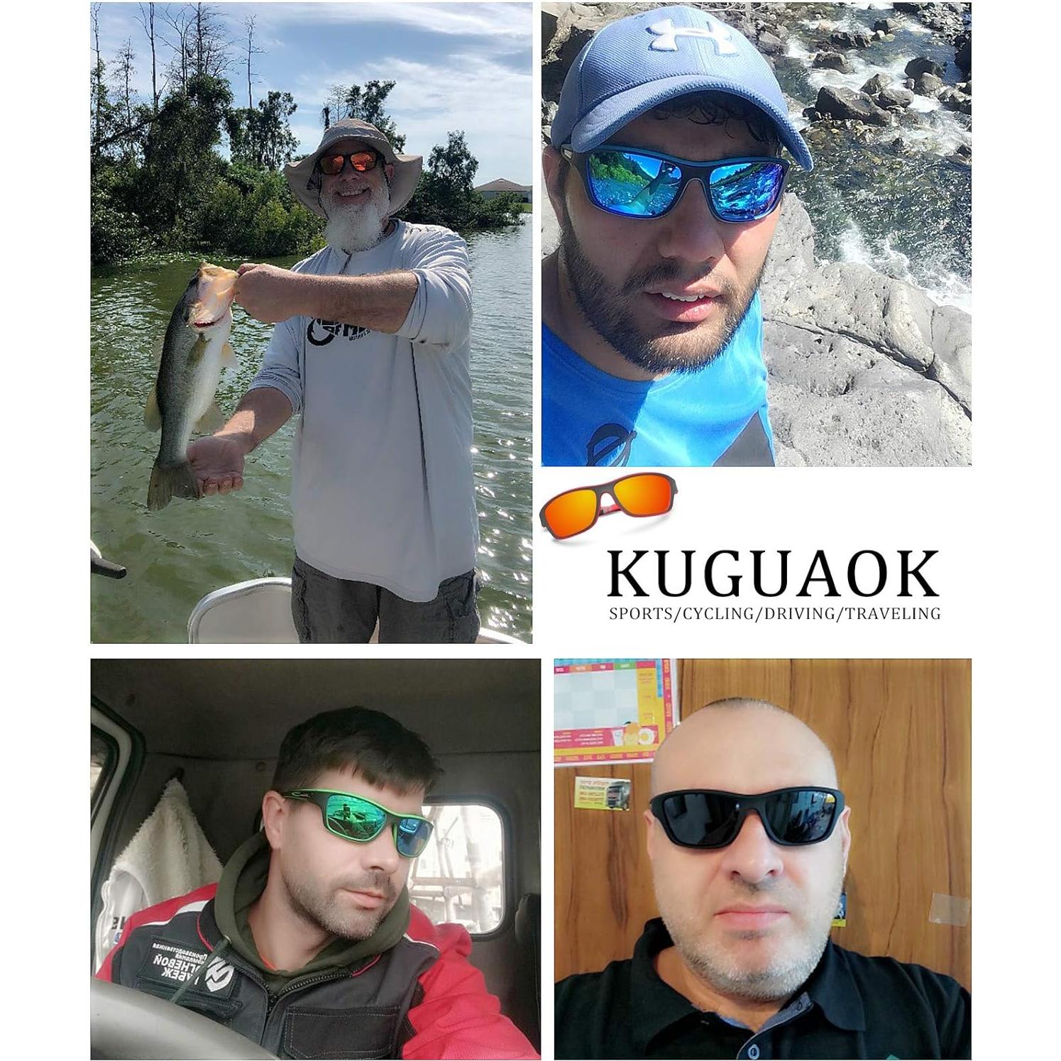 Gafas de Sol Deportivas KUGUAOK Polarizadas UV 100% Hombres