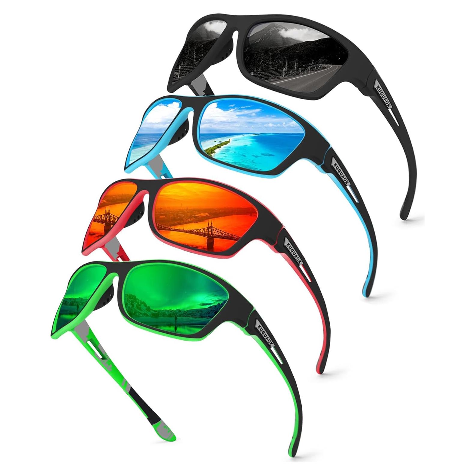 Gafas de Sol Polarizadas KUGUAOK para Hombres 100% UV