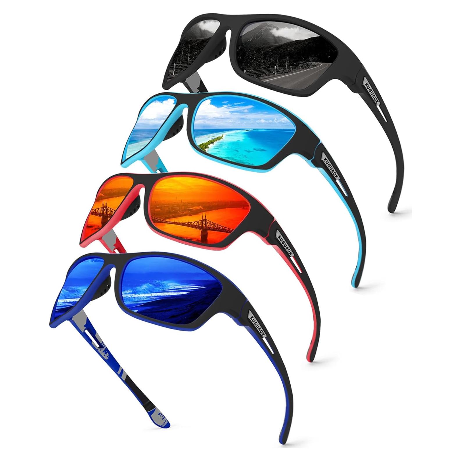 Gafas de Sol Polarizadas KUGUAOK para Hombres 100% UV
