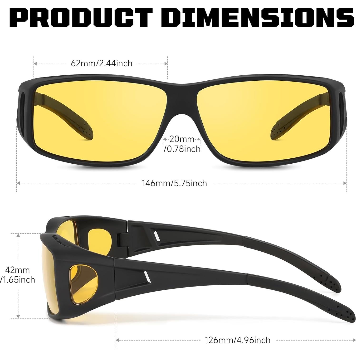 Gafas para Conducir de Noche Tnnaiko Lentes Polarizados UV