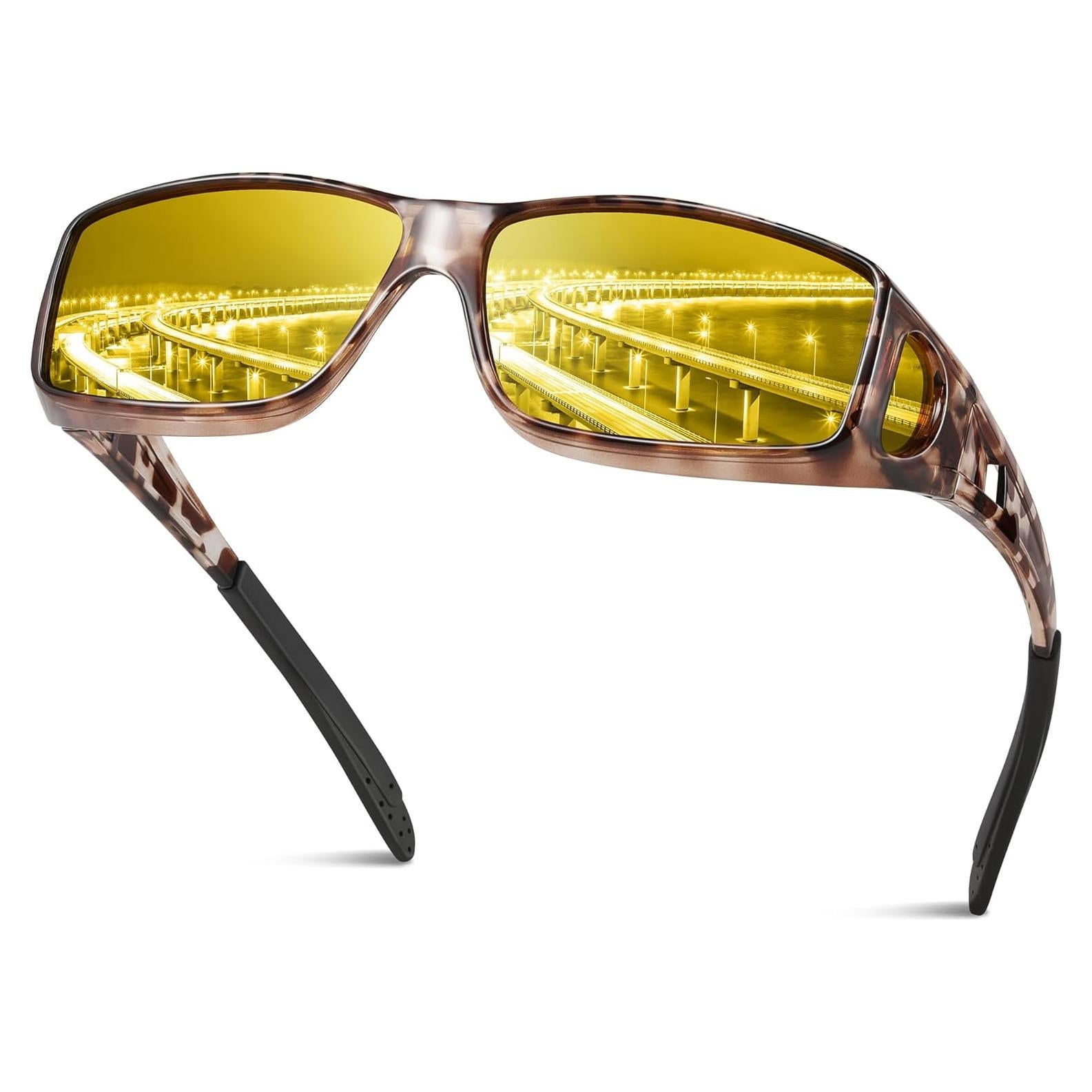 Gafas de Conducir de Noche Tnnaiko Polarizadas UV 63mm