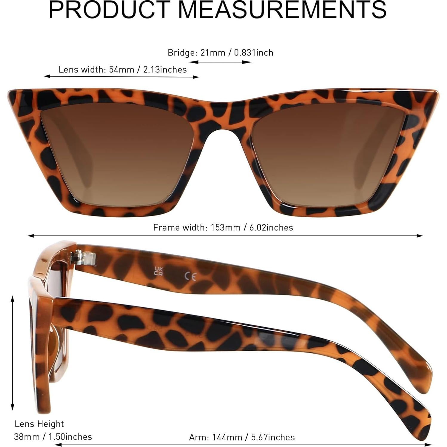 Gafas de sol Cat Eye ANDWOOD polarizadas para mujer