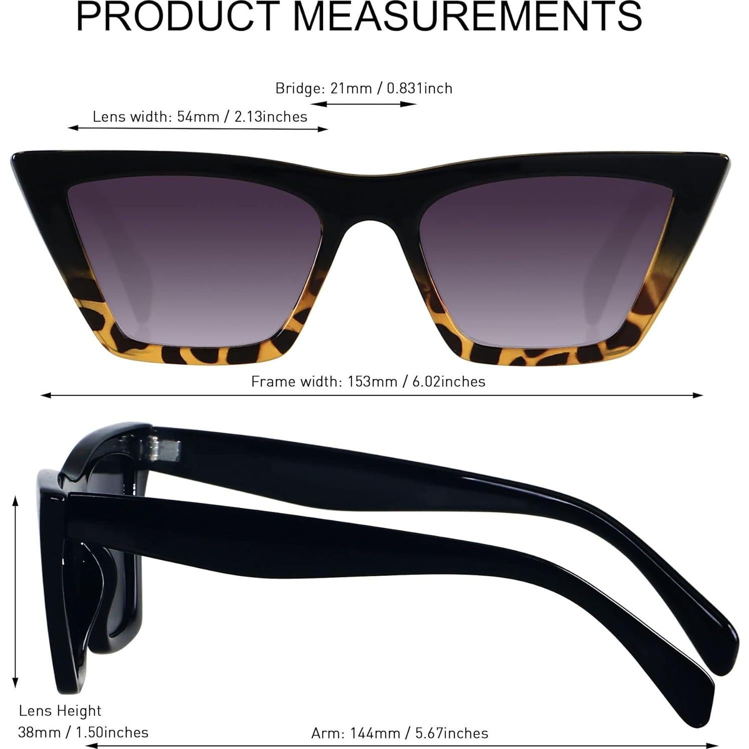 Gafas de sol Cat Eye ANDWOOD UV400 para mujeres