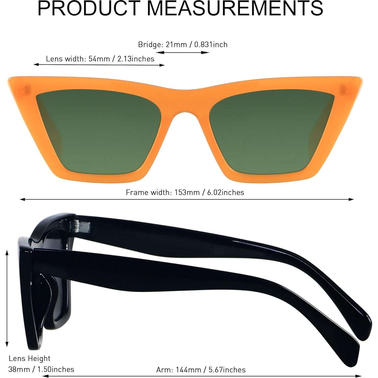 Gafas de sol Cat Eye ANDWOOD UV400 para mujeres vintage