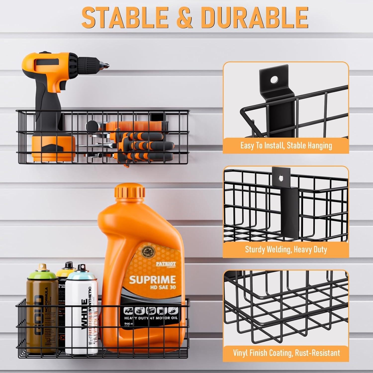 Juego de Accesorios para Pared de Listones INCLY 30 Piezas