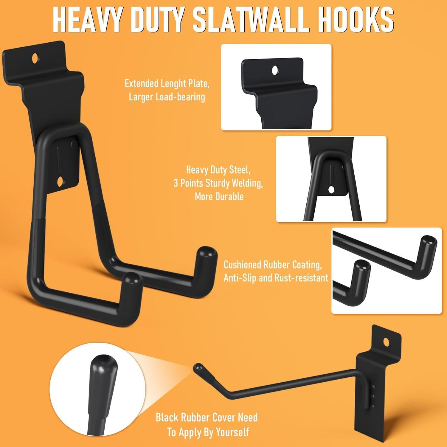 Juego de Accesorios para Pared de Listones INCLY 30 Piezas