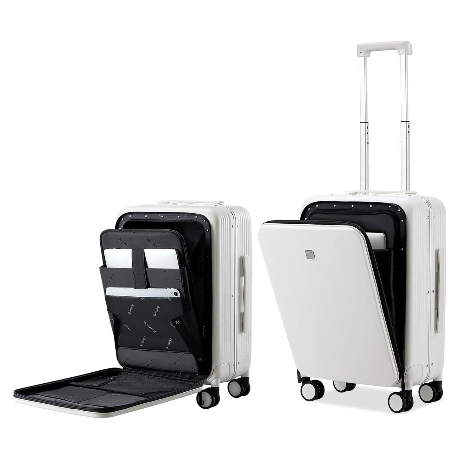 Maleta Hanke Grace 20" Rígida con Ruedas y Bolsillo Frontal