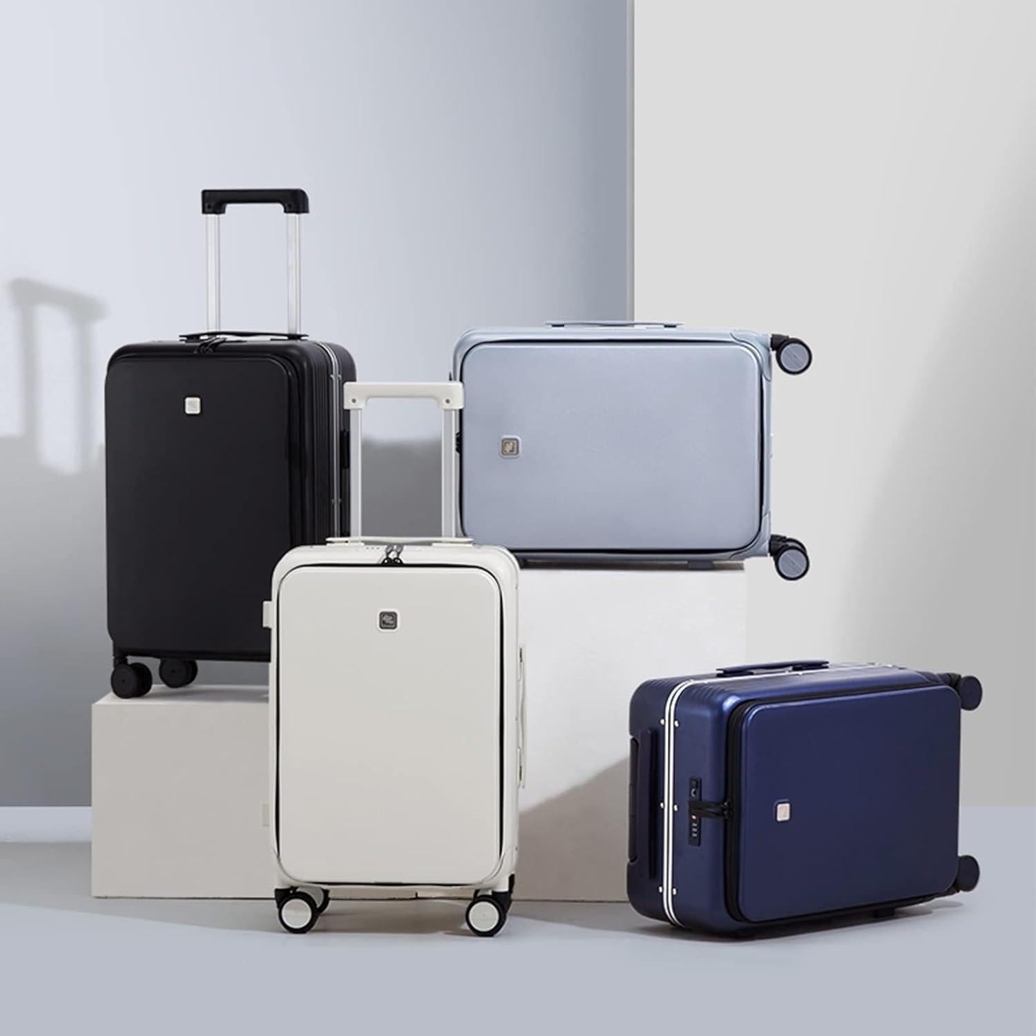 Maleta Hanke Grace 20" Rígida con Ruedas y Bolsillo Frontal