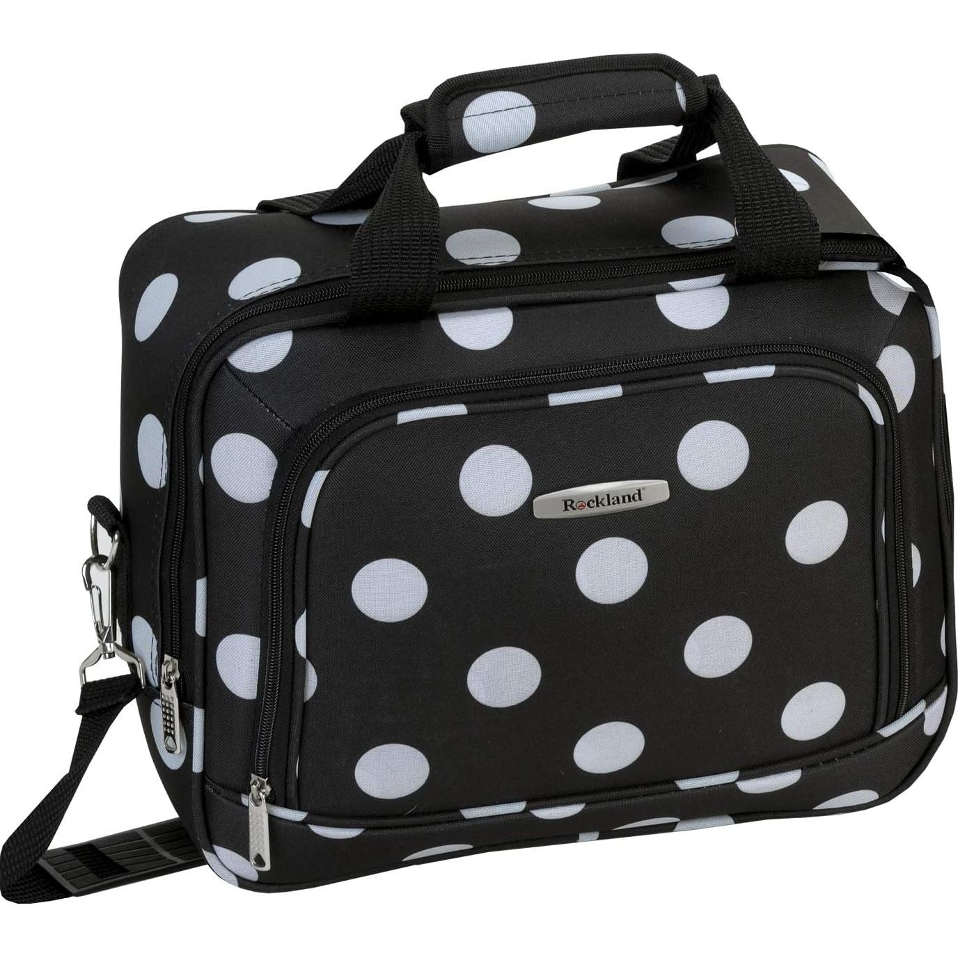Conjunto de Equipaje Rockland Polka 4 Piezas Expandible Negro