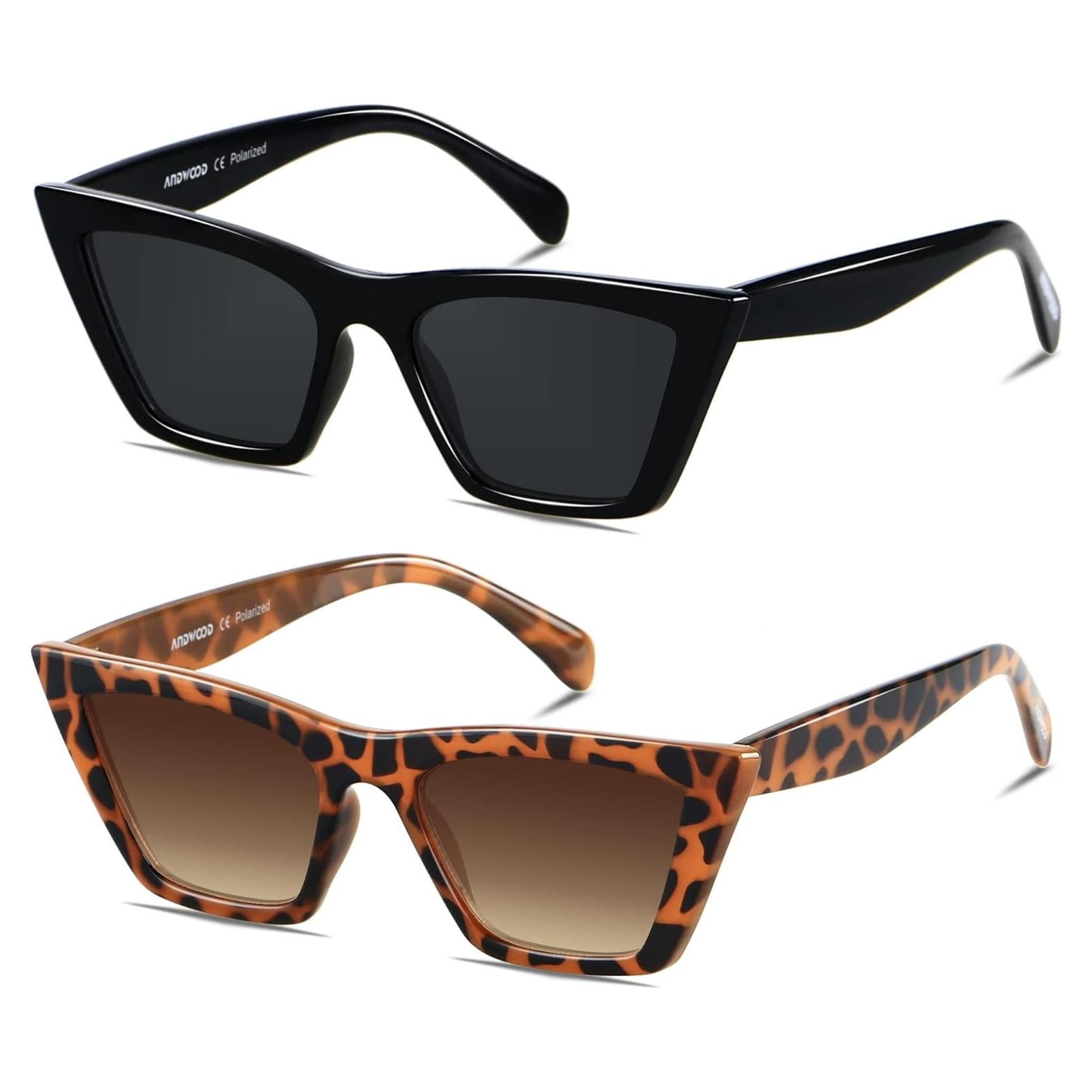 Gafas de sol Cat Eye ANDWOOD UV400 para mujeres vintage