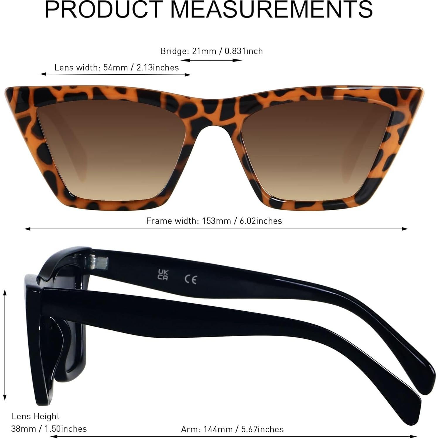 Gafas de sol Cat Eye ANDWOOD UV400 para mujeres vintage