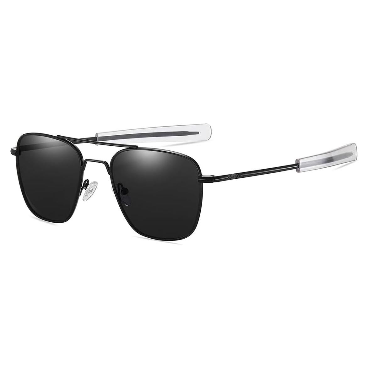 Gleyemor Gafas de Sol Aviador Polarizadas Hombres 55mm