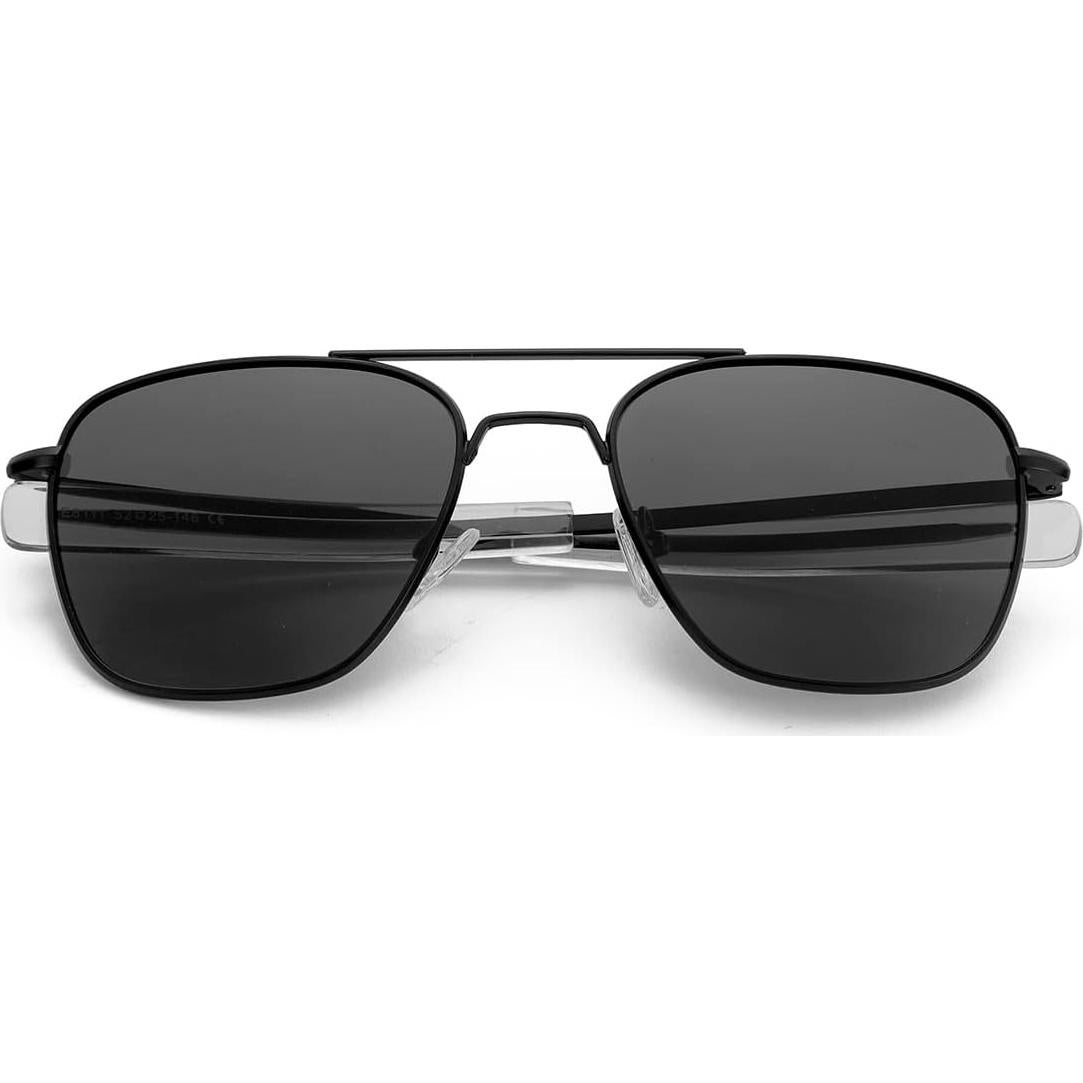 Gleyemor Gafas de Sol Aviador Polarizadas Hombres 55mm