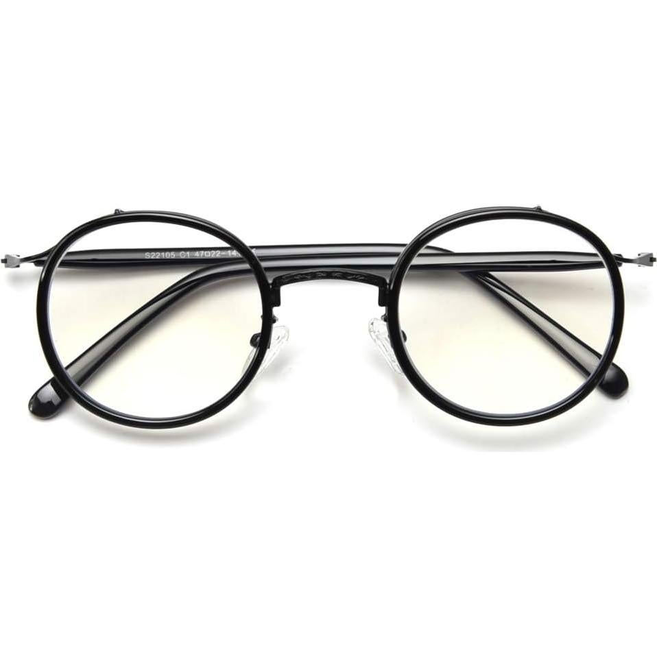 Gafas Kachawoo Redondas Unisex Acetato Lente Transparente