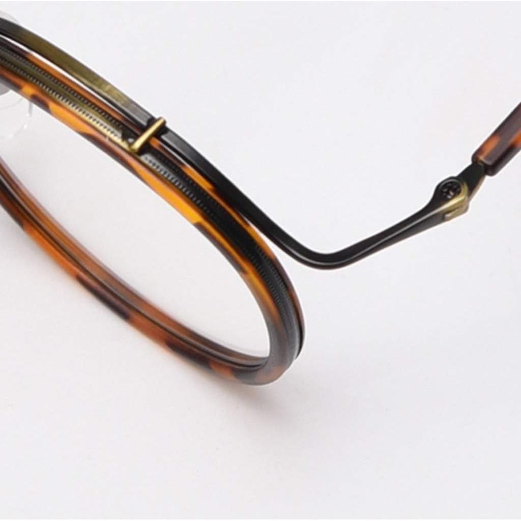 Gafas Kachawoo Redondas Unisex Acetato Lente Transparente