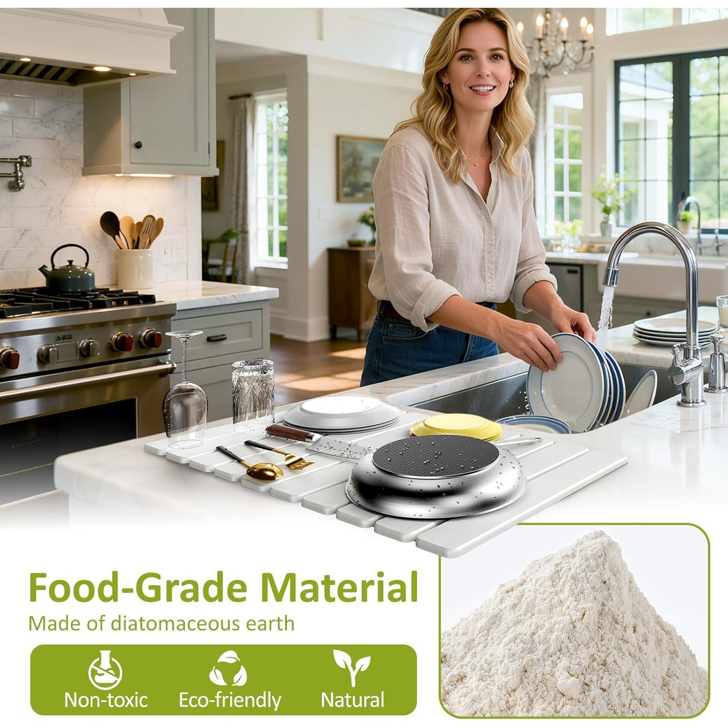 Alfombrilla de Secado de Piedra DK177 61x40.6 cm Absorbente