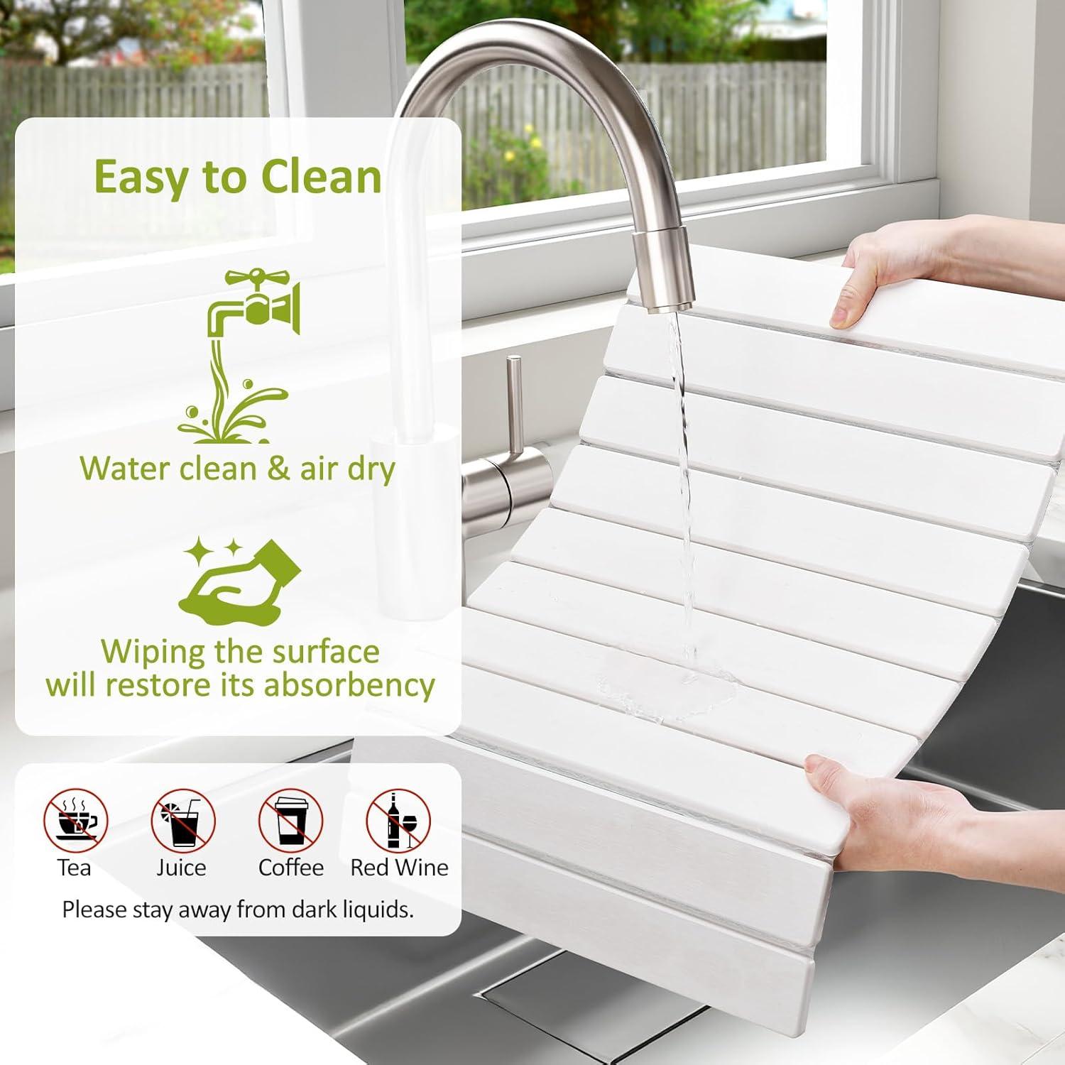 Alfombrilla de Secado de Piedra DK177 61x40.6 cm Absorbente