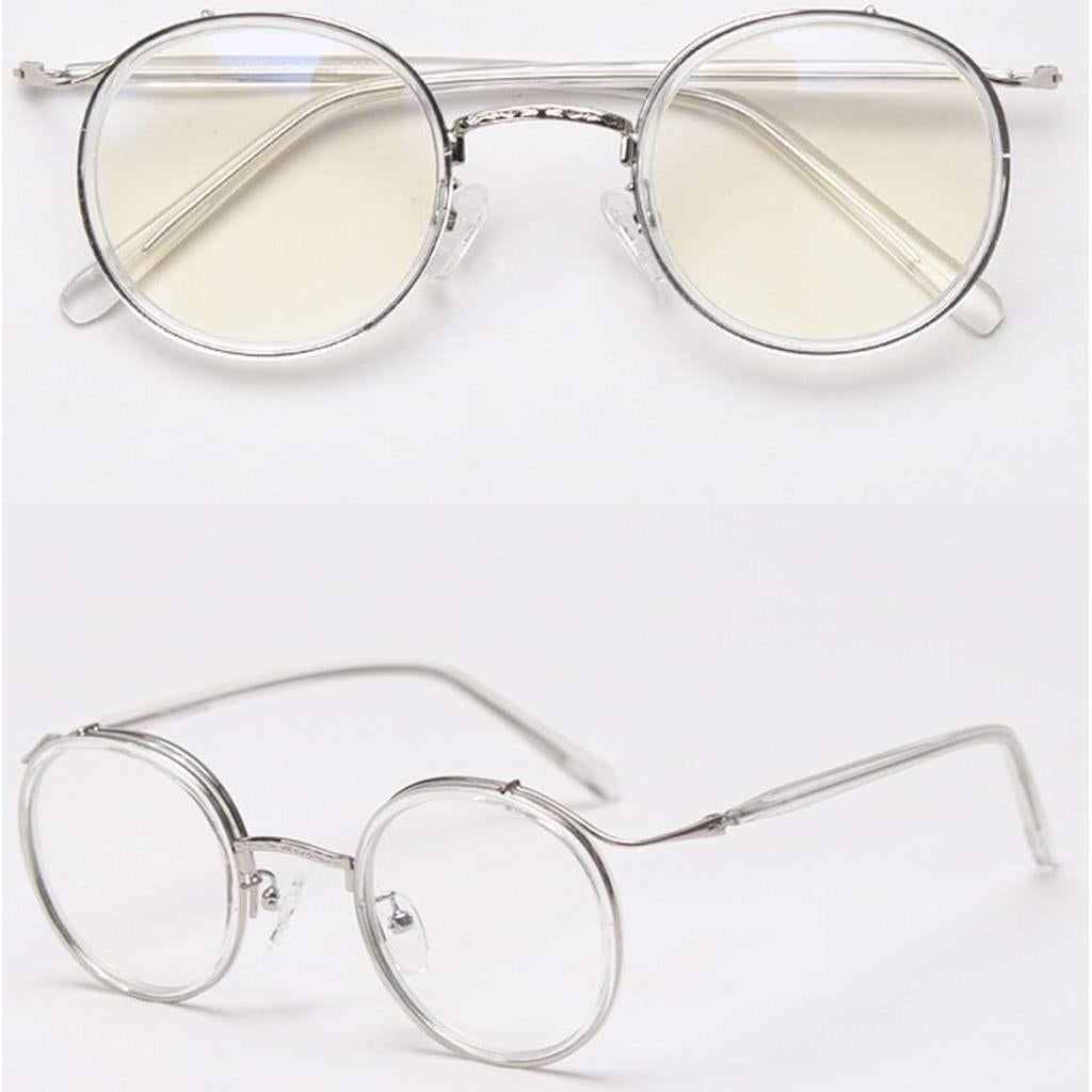 Gafas Redondas Kachawoo TR90 Unisex Lente Transparente