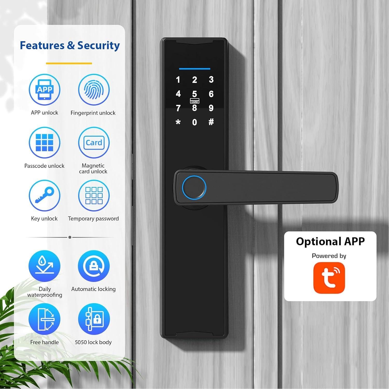 Cerradura Inteligente Splenssy Biométrica con Teclado