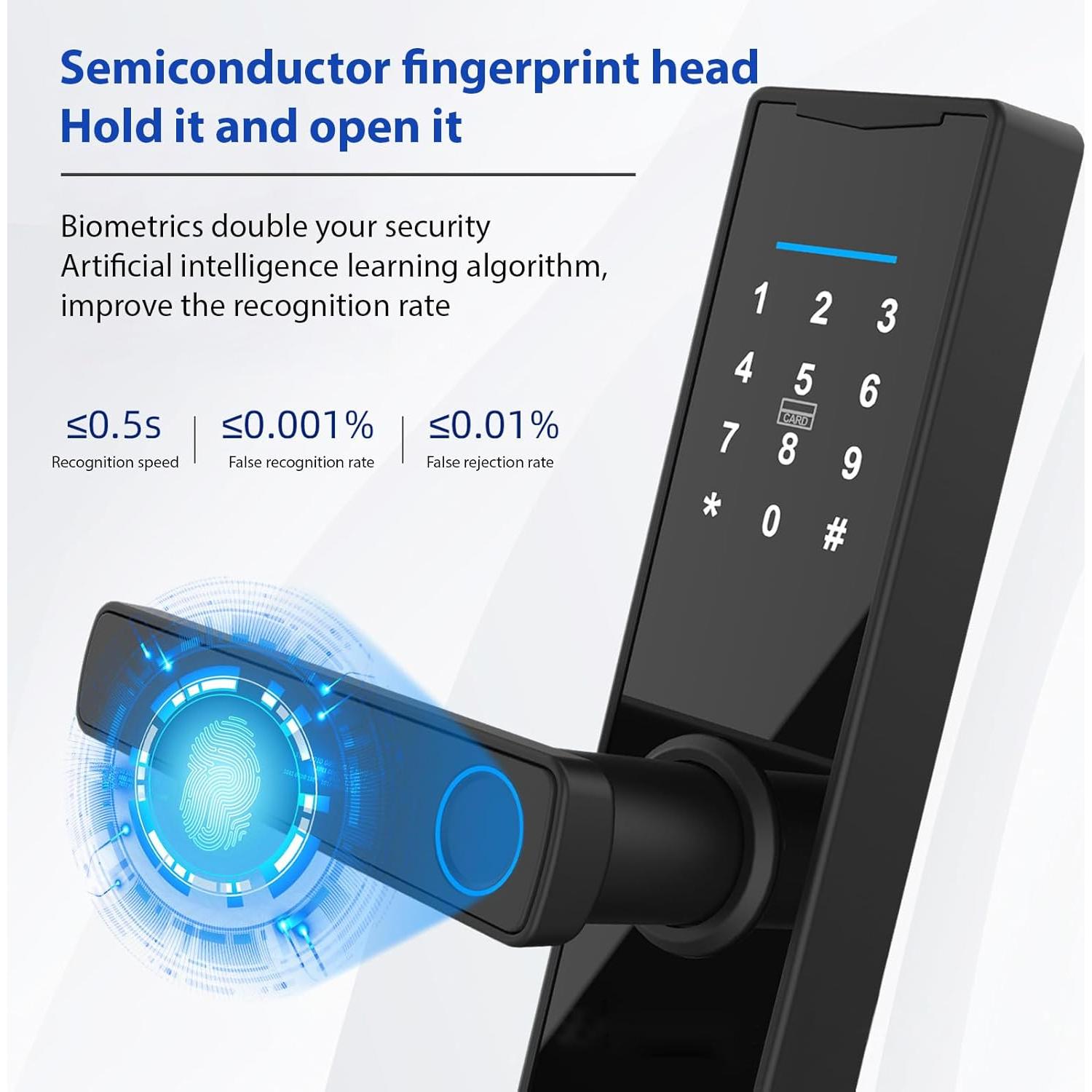 Cerradura Inteligente Splenssy Biométrica con Teclado