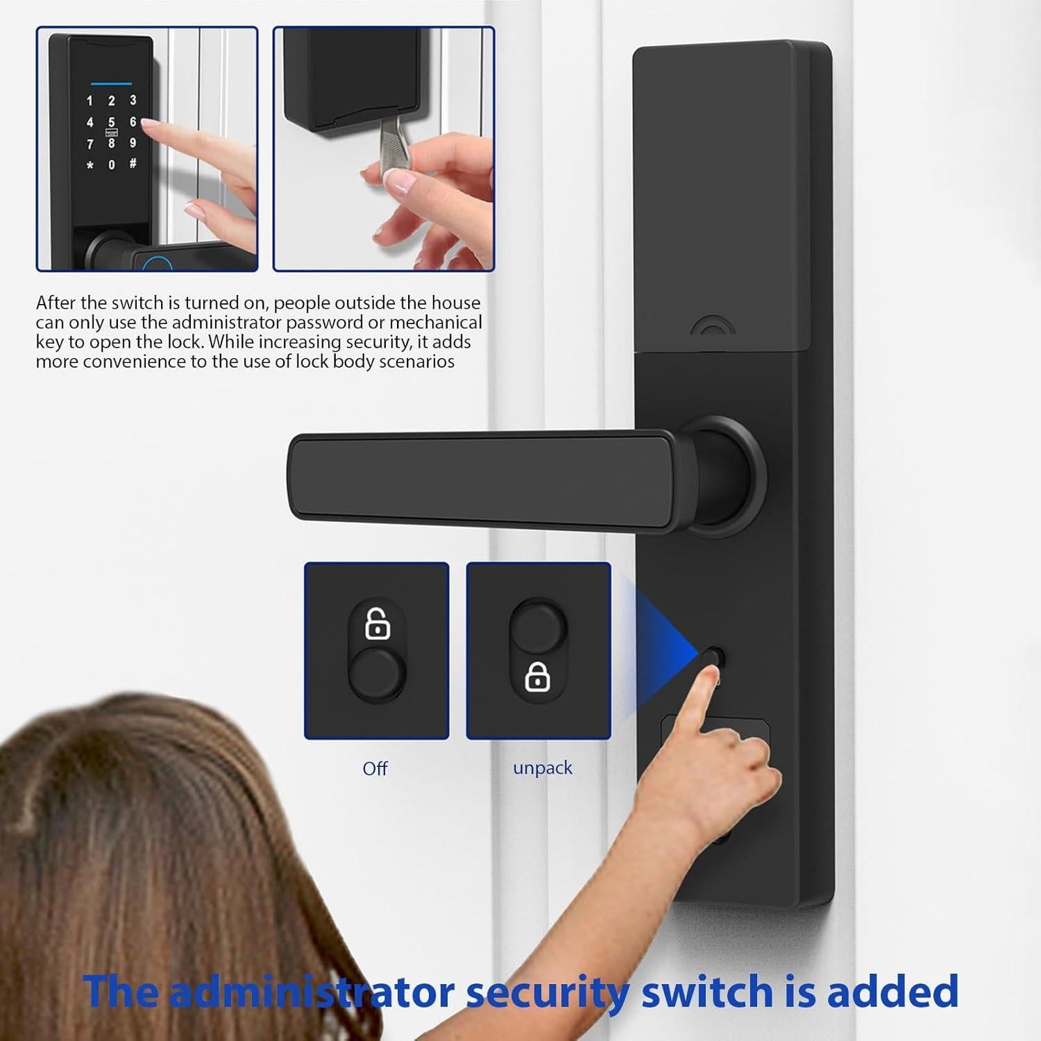 Cerradura Inteligente Splenssy Biométrica con Teclado