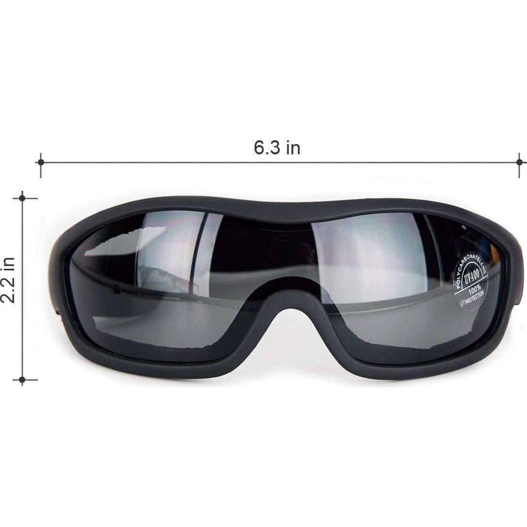 Gafas de Motocicleta Viriber Grises UV 400 Ajustables