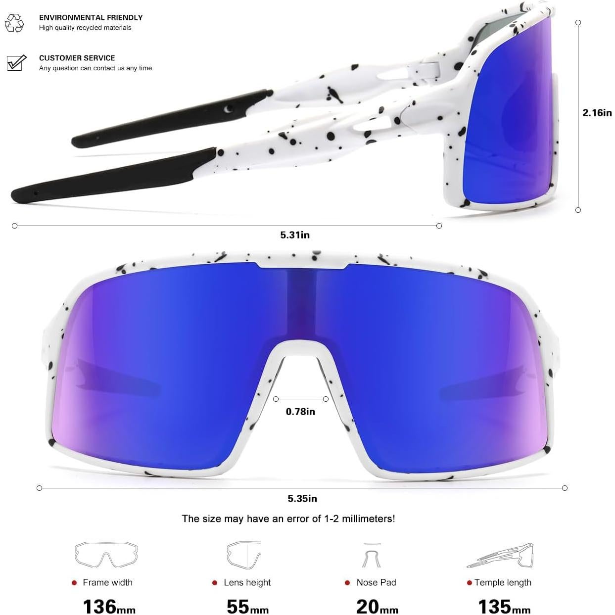 Gafas de sol deportivas Polarizadas UV400 para ciclismo