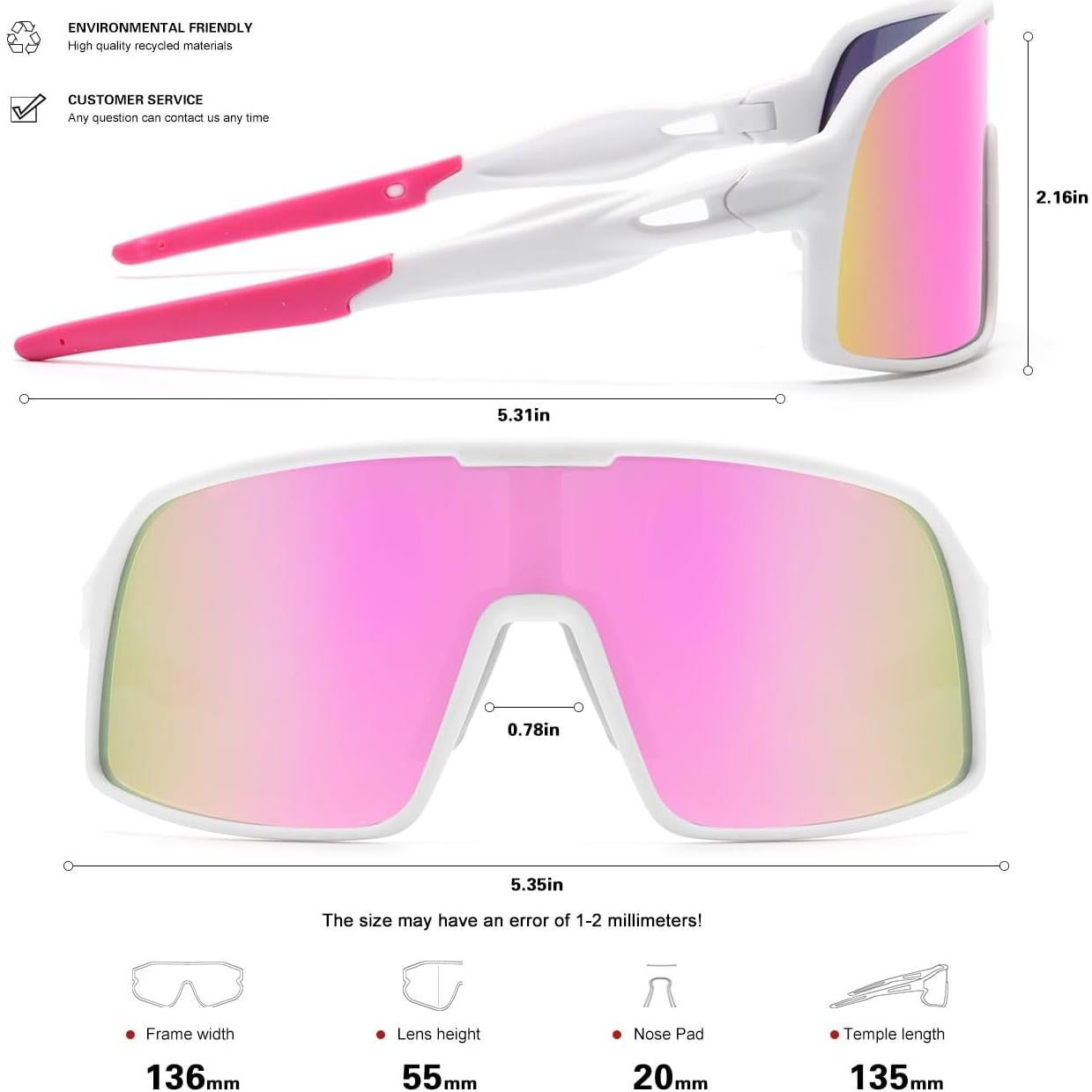 Gafas de sol deportivas polarizadas HD para ciclismo