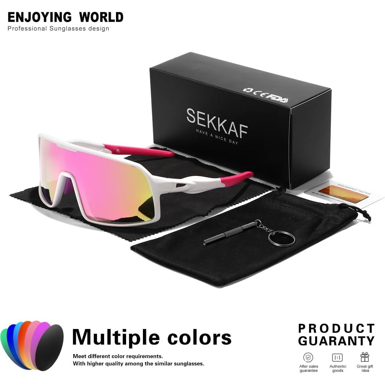 Gafas de sol deportivas polarizadas HD para ciclismo