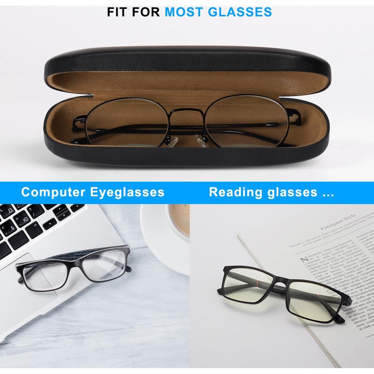 RayLove Unisex Hard Shell Eyeglasses Cases, Protective Case For Glasses