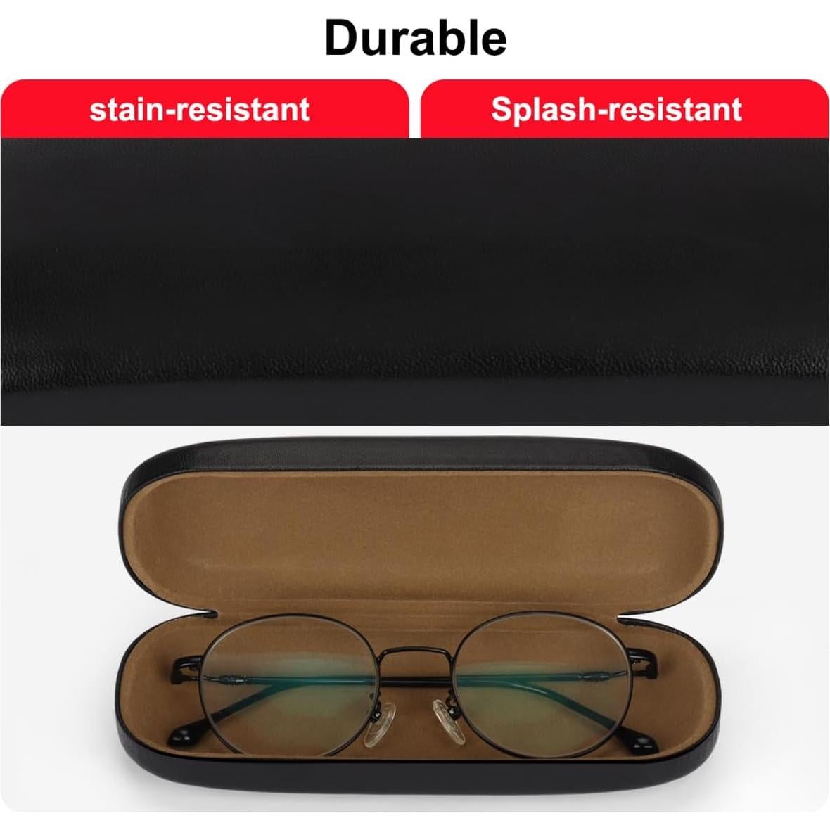 RayLove Unisex Hard Shell Eyeglasses Cases, Protective Case For Glasses