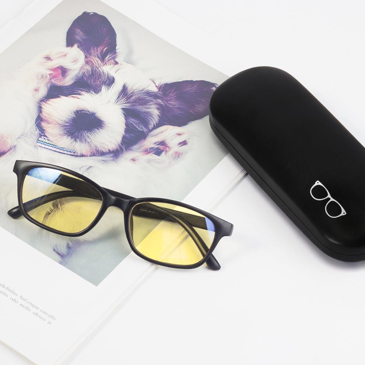 RayLove Unisex Hard Shell Eyeglasses Cases, Protective Case For Glasses