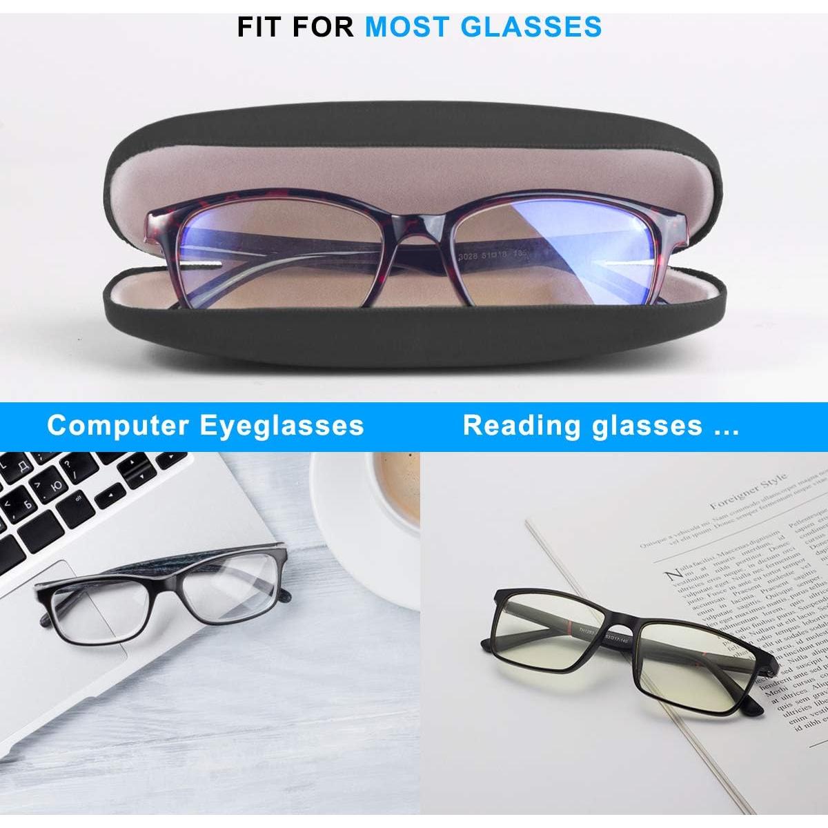 Estuche Duro para Gafas RayLove Negro 15.24x5.08cm