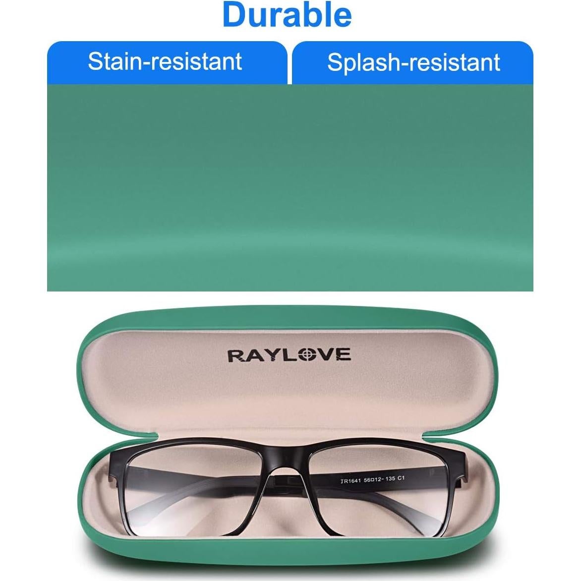 Estuche Duro para Gafas RayLove Unisex Verde Profundo