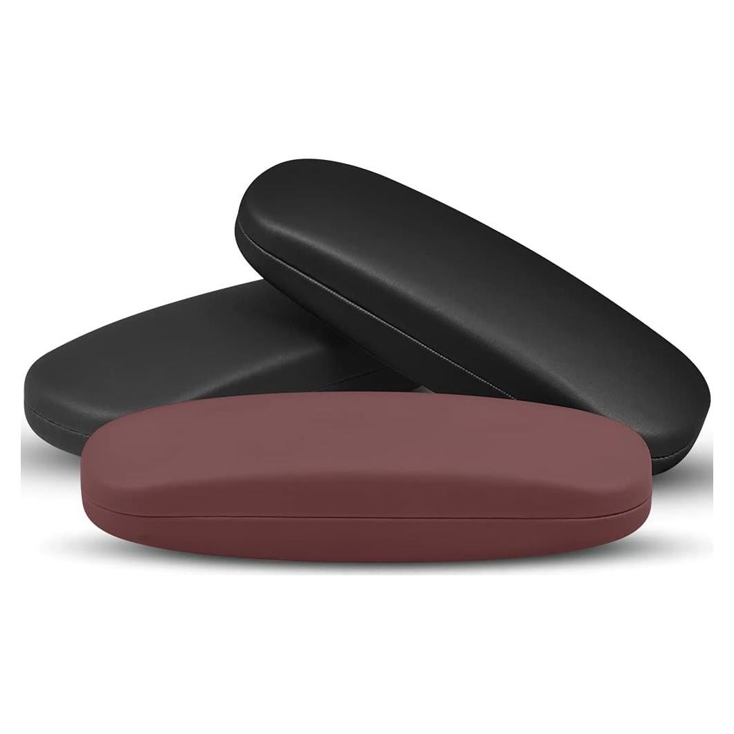 Estuche Duro para Gafas RayLove Unisex Negro y Marrón