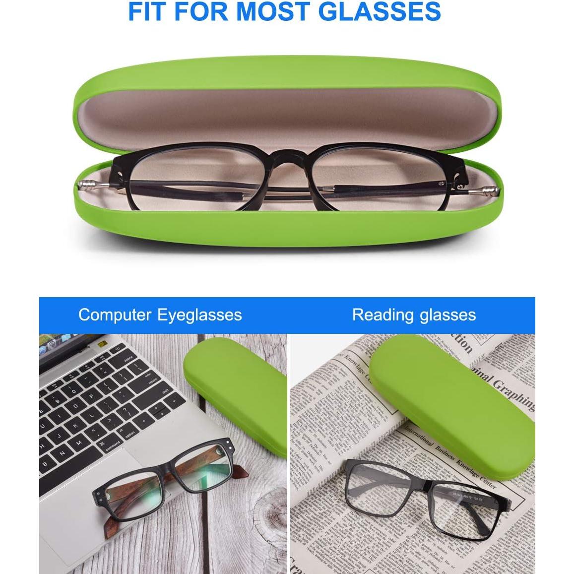 Estuche Duro para Gafas RayLove Unisex Verde 15.24 cm