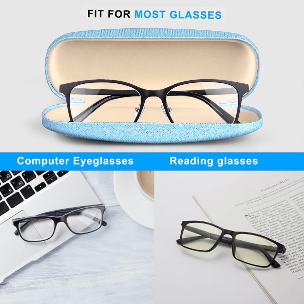 Estuche Duro para Gafas RayLove Unisex Azul Brillante