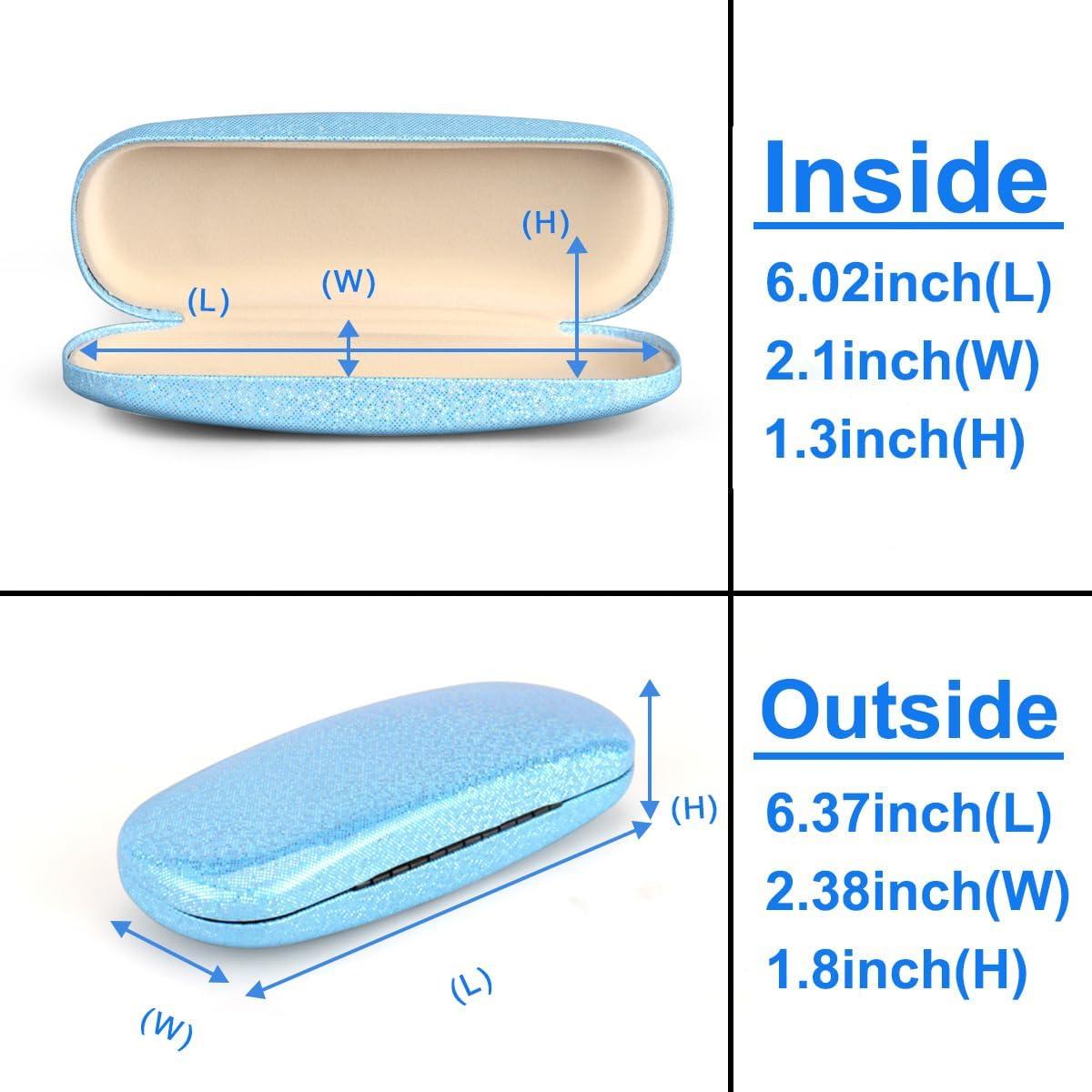 Estuche Duro para Gafas RayLove Unisex Azul Brillante