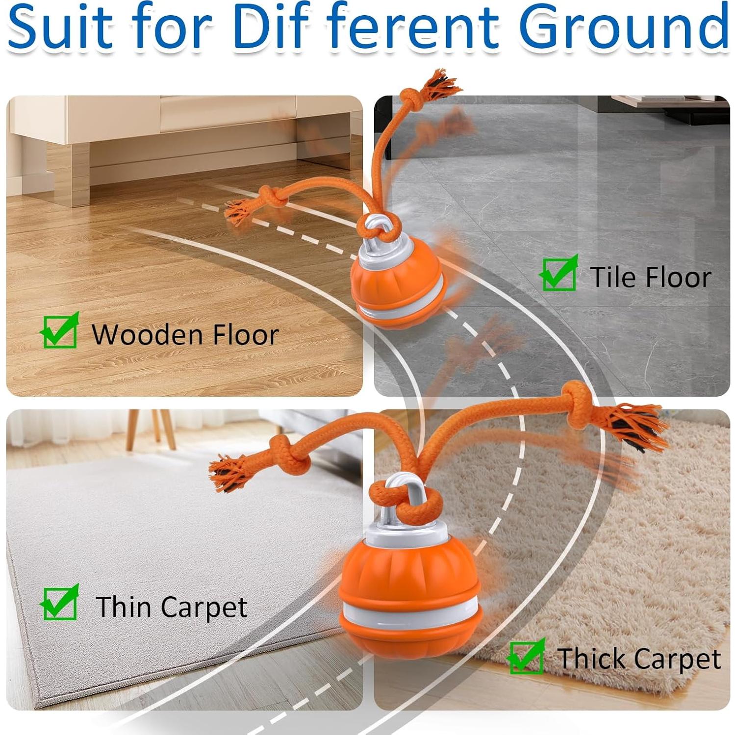 Bola Interactiva para Perros Sofolor 6.2cm Recargable USB