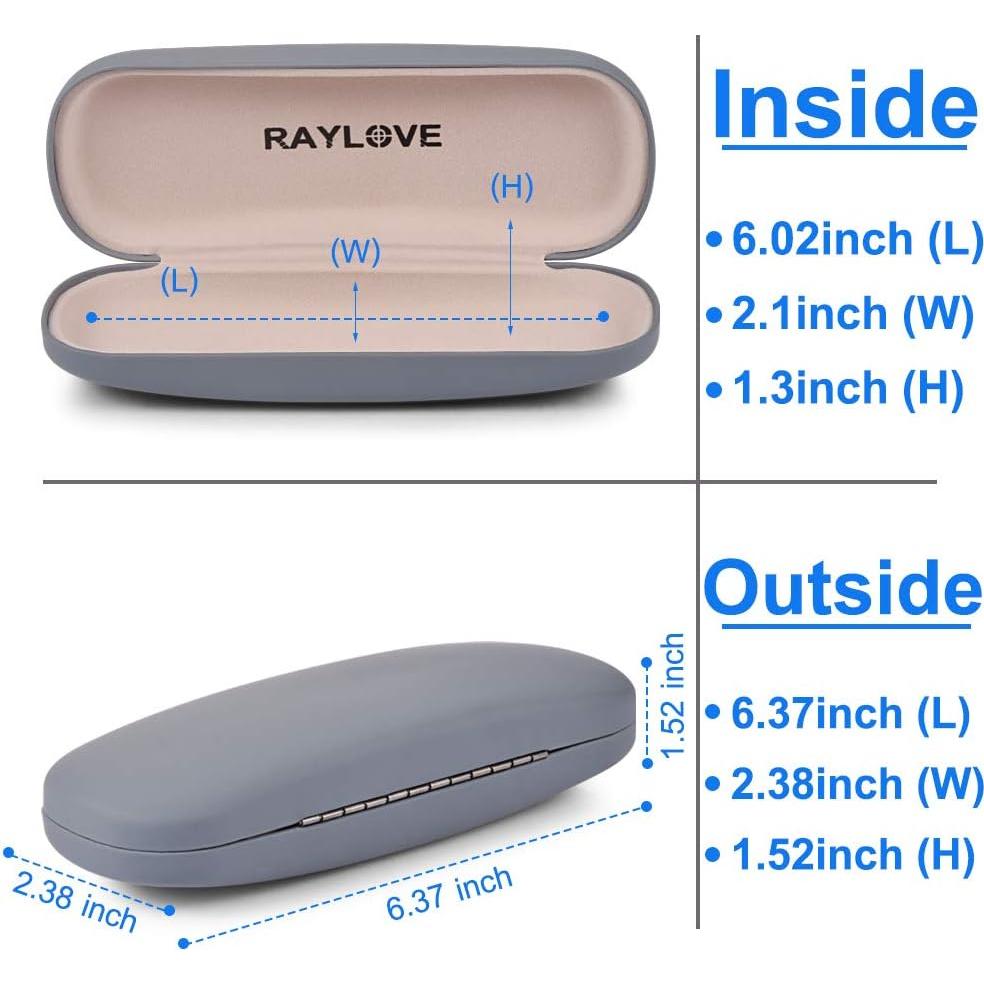 Estuche Duro para Gafas RayLove Unisex 15.24x5.08cm