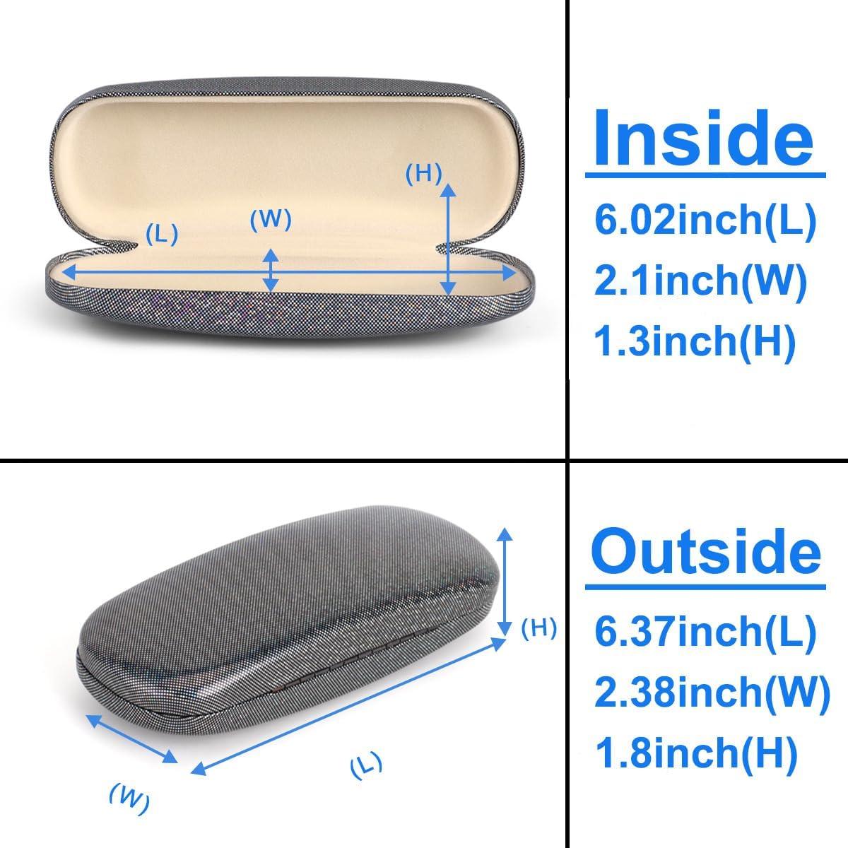 Estuche Duro para Gafas RayLove Negro Unisex 15.24 cm