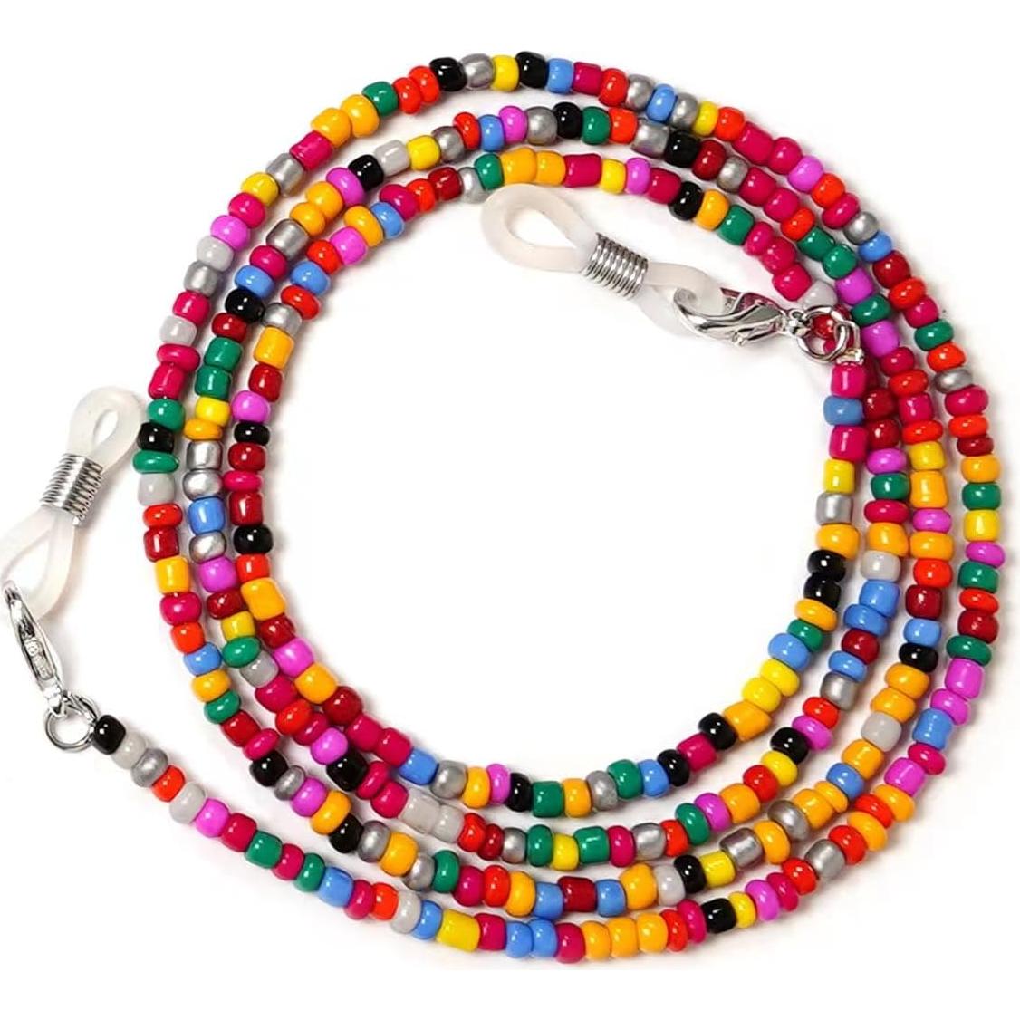 Cadena de Gafas con Perlas 4 Piezas para Mujeres 75 cm