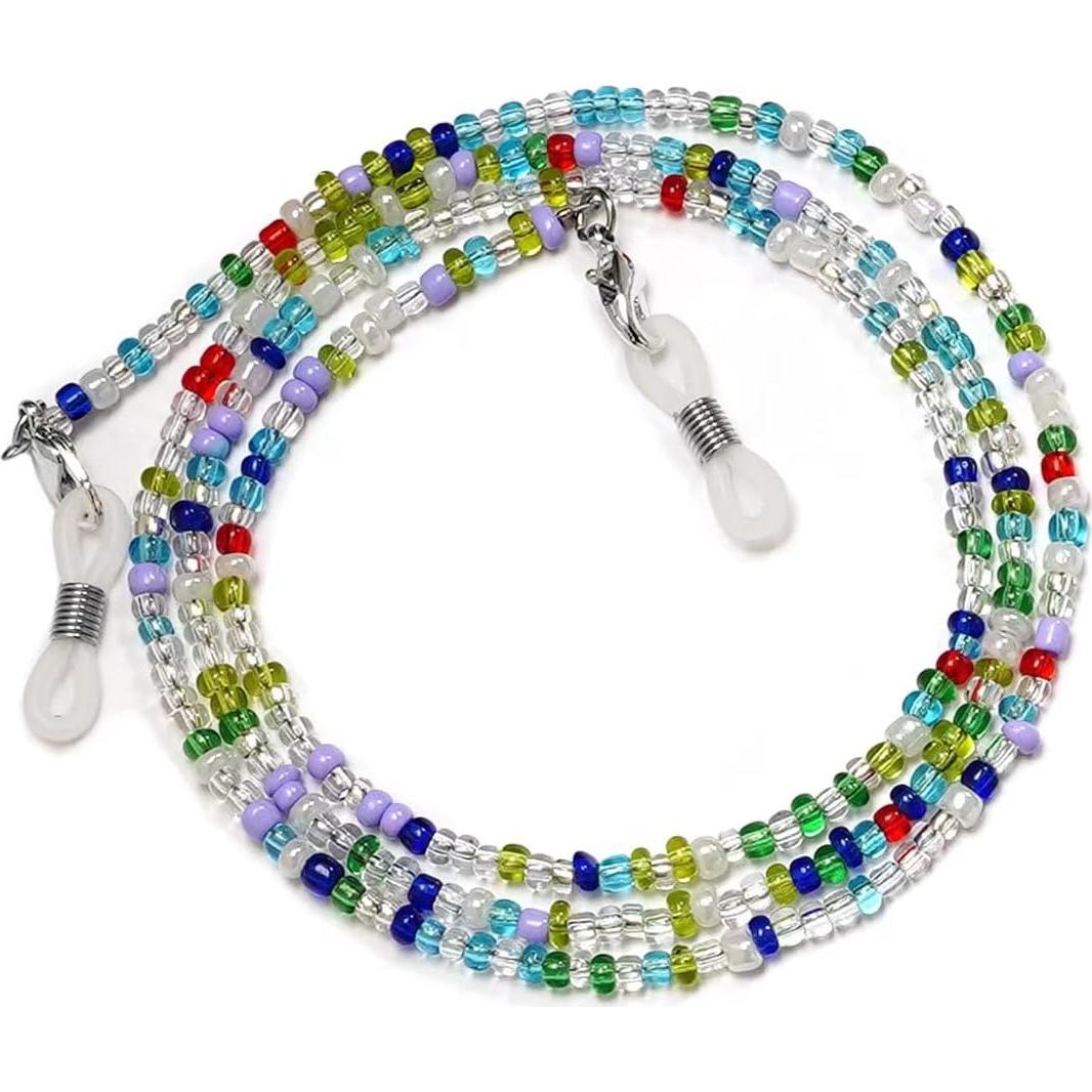 Cadena de Gafas con Perlas 4 Piezas para Mujeres 75 cm