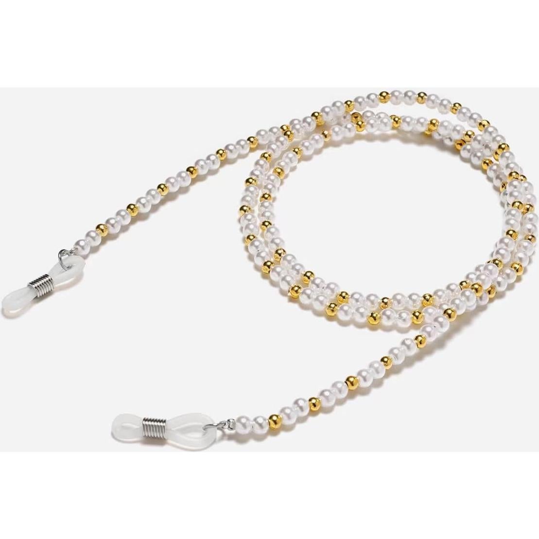 Cadena de Gafas 4 Piezas con Perlas para Mujeres