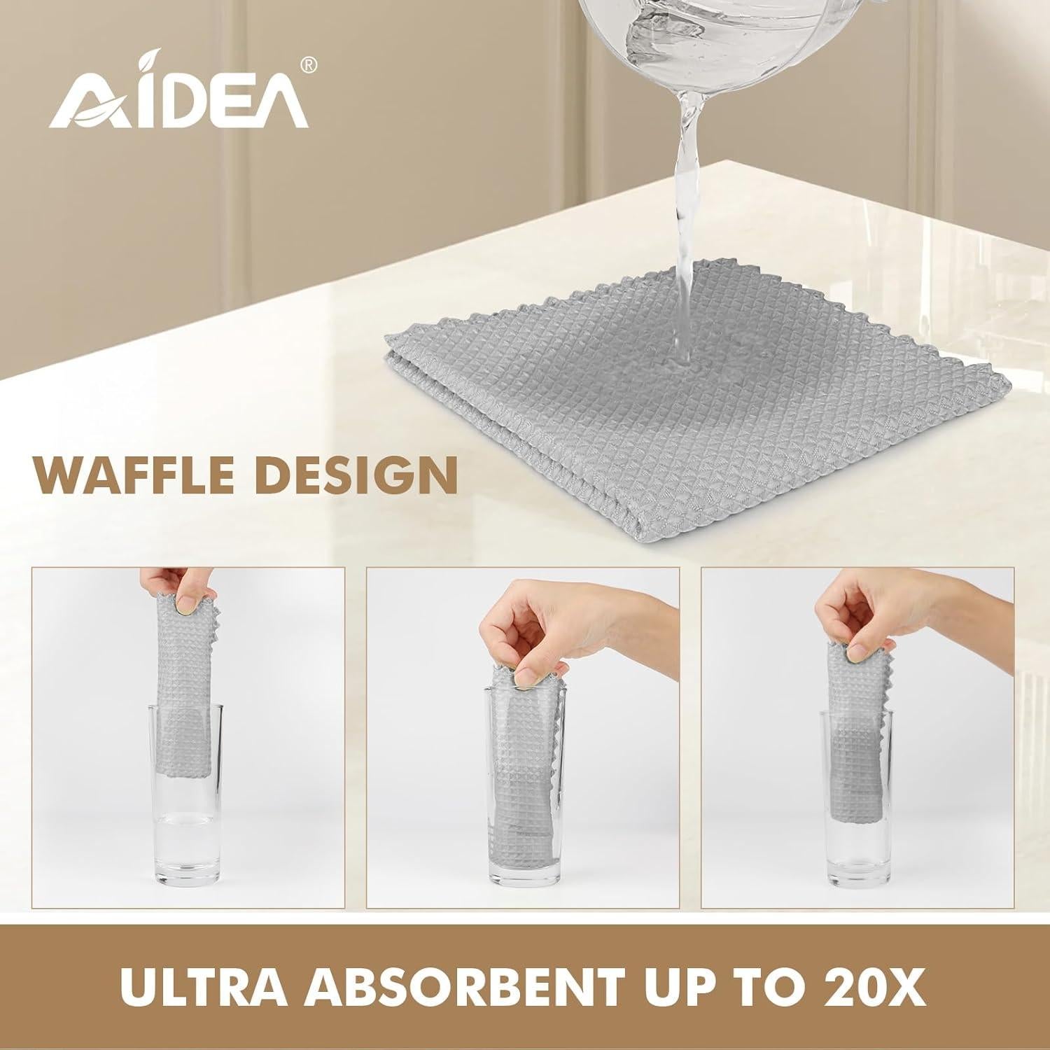 Paño de Microfibra AIDEA 12PK 28x28 cm para Limpieza